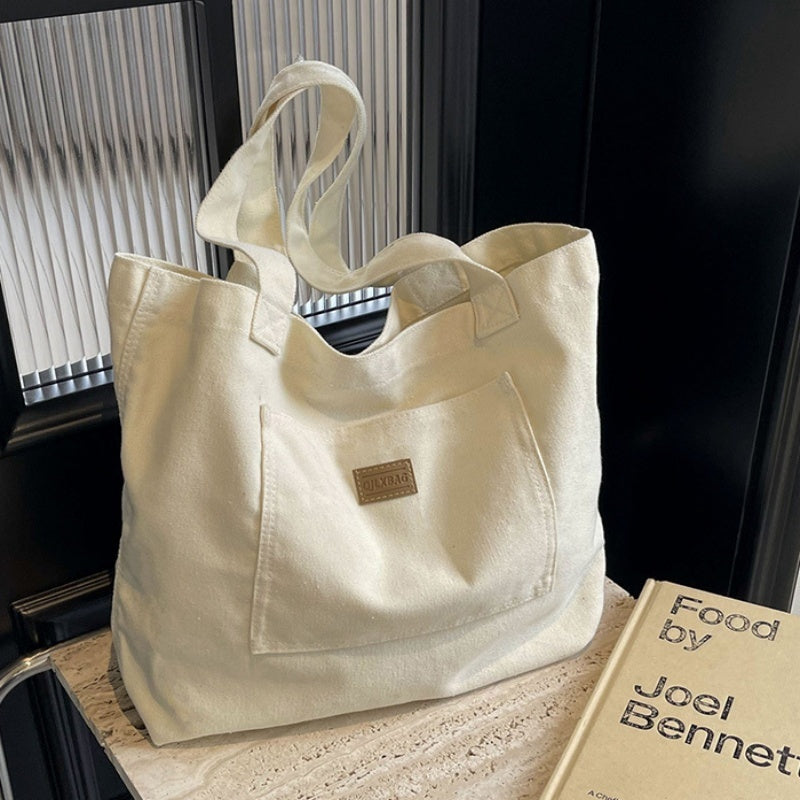 Casual One-shoulder Large Capacity Class Commuter Hand Carrying Canvas Bag