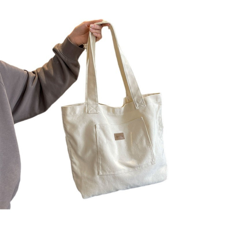 Casual One-shoulder Large Capacity Class Commuter Hand Carrying Canvas Bag