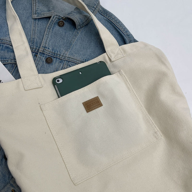 Casual One-shoulder Large Capacity Class Commuter Hand Carrying Canvas Bag